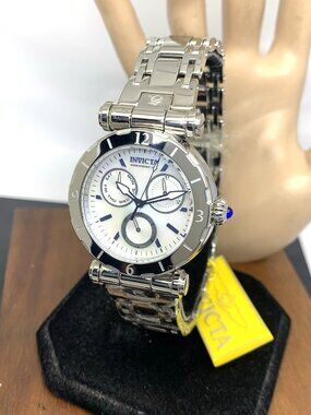 Invicta Womens Watch 24427 Subaqua Quartz Mother of Pearl Dial Silver Steel 38mm